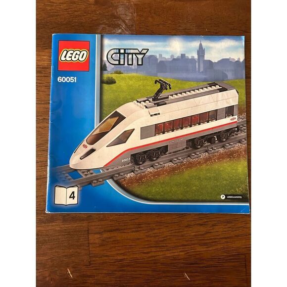 LEGO City #60051 High Speed Passenger Train Instruction Manual Only 2,3,&4 (6003 - Picture 12 of 14